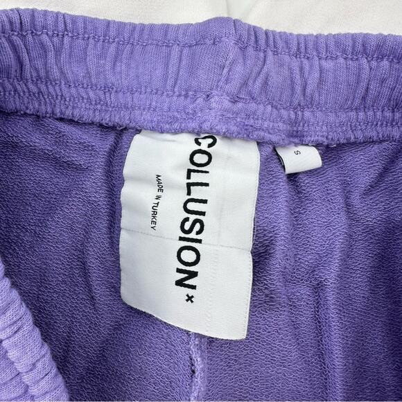 ASOS Collusion oversized shorts in purple ombré Size S - Picture 3 of 6